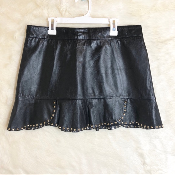 Zara Dresses & Skirts - Zara Leather Studded Skirt